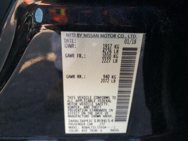 Photo 10 from auction – 2018 NISSAN ALTIMA 2.5 with VIN 1N4AL3AP4JC189654