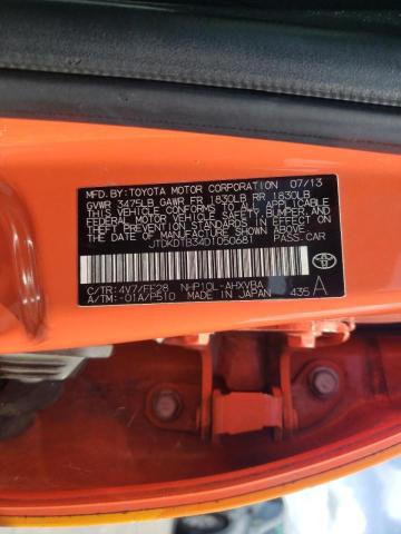 Photo 10 from auction – 2013 TOYOTA PRIUS C with VIN JTDKDTB34D1050681