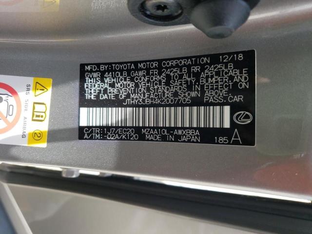 Photo 10 from auction – 2019 LEXUS UX 200 with VIN JTHY3JBH4K2007705