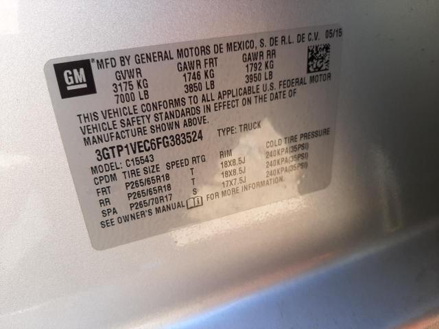Photo 10 from auction – 2015 GMC SIERRA C15 with VIN 3GTP1VEC6FG383524