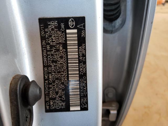 Photo 10 from auction – 2011 TOYOTA PRIUS with VIN JTDKN3DU9B5322019