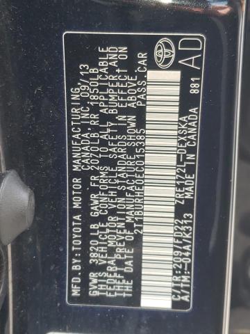 Photo 10 from auction – 2014 TOYOTA COROLLA L with VIN 2T1BURHE0EC015385