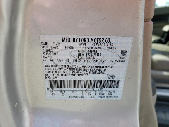 Photo 10 from auction – 2009 FORD ESCAPE HYB with VIN 1FMCU49379KB28805