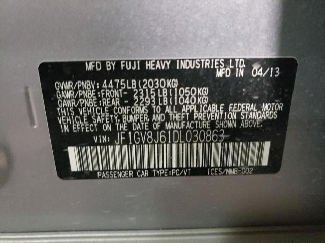 Photo 10 from auction – 2013 SUBARU IMPREZA WR with VIN JF1GV8J61DL030863