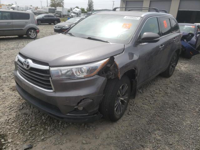 Photo 2 from auction – 2016 TOYOTA HIGHLANDER with VIN 5TDJKRFH8GS272514