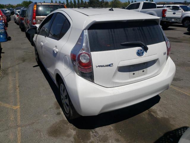 Photo 3 from auction – 2013 TOYOTA PRIUS C with VIN JTDKDTB3XD1547704