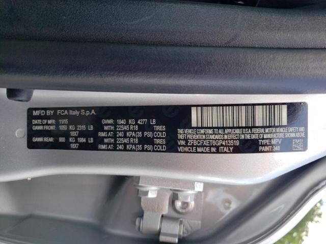 Photo 10 from auction – 2016 FIAT 500X TREKK with VIN ZFBCFXET6GP413519