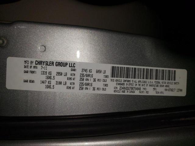 Photo 10 from auction – 2011 DODGE GRAND CARA with VIN 2D4RN3DG7BR754848