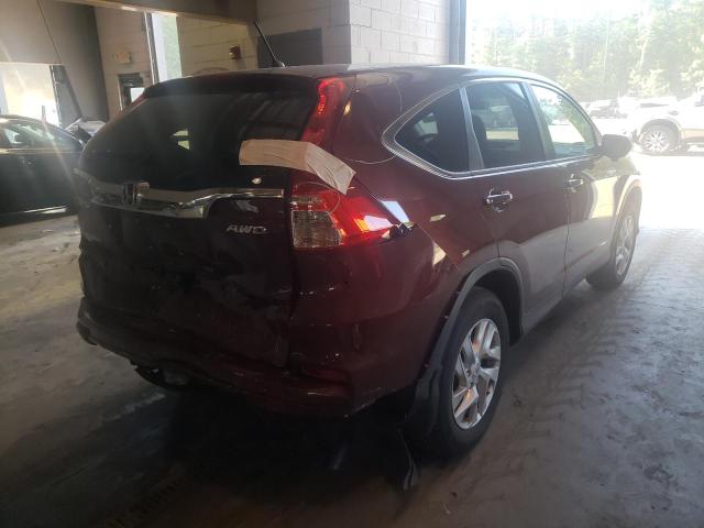 Photo 4 from auction – 2016 HONDA CR-V EX with VIN 5J6RM4H58GL112194