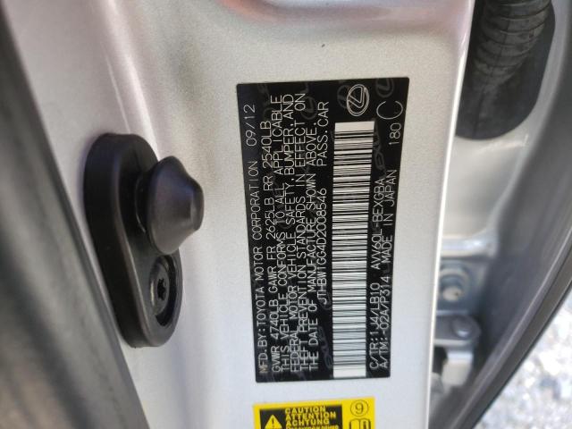 Photo 10 from auction – 2013 LEXUS ES 300H with VIN JTHBW1GG4D2008546