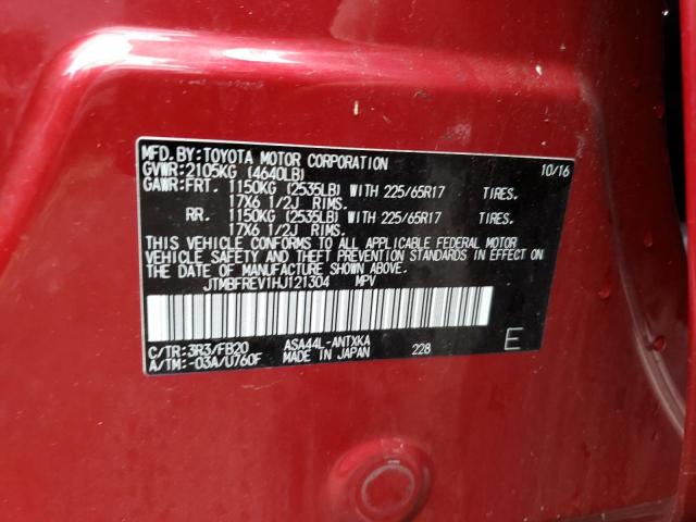 Photo 10 from auction – 2017 TOYOTA RAV4 LE with VIN JTMBFREV1HJ121304