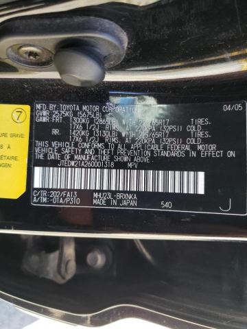 Photo 10 from auction – 2006 TOYOTA HIGHLANDER with VIN JTEDW21A260001318