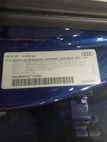 Photo 10 from auction – 2015 AUDI A3 PREMIUM with VIN WAUBFGFF4F1120489