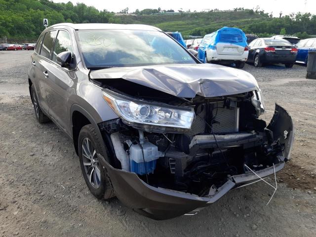 Photo 1 from auction – 2019 TOYOTA HIGHLANDER with VIN 5TDJZRFH8KS565799