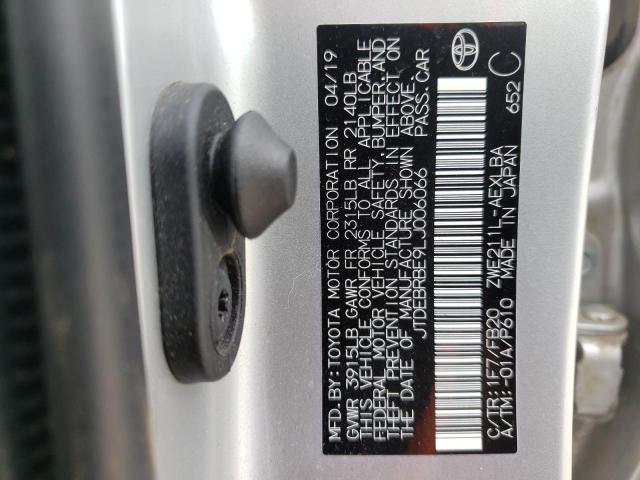 Photo 10 from auction – 2020 TOYOTA COROLLA LE with VIN JTDEBRBE9LJ006066
