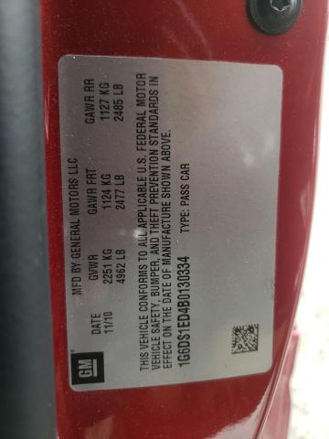 Photo 10 from auction – 2011 CADILLAC CTS PREMIU with VIN 1G6DS1ED4B0130334