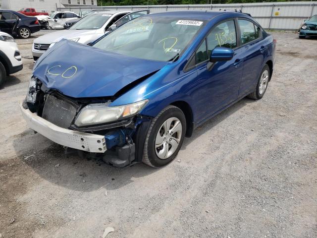 Photo 2 from auction – 2014 HONDA CIVIC LX with VIN 19XFB2F54EE211140
