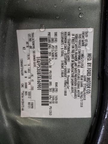 Photo 10 from auction – 2007 FORD TAURUS SE with VIN 1FAFP53U87A160901