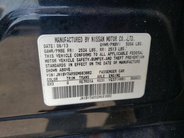 Photo 10 from auction – 2014 INFINITI Q50 BASE with VIN JN1BV7AR5EM683882