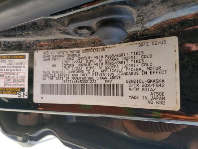 Photo 10 from auction – 2005 TOYOTA 4RUNNER SR with VIN JTEZT14R450021224