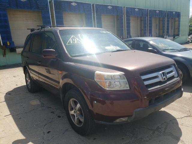 HONDA PILOT EXL 2007 with VIN 5FNYF28607B037163 - Photo from auction