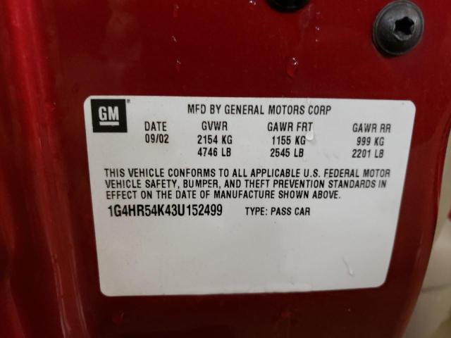 Photo 10 from auction – 2003 BUICK LESABRE LI with VIN 1G4HR54K43U152499