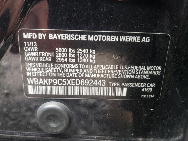 Photo 10 from auction – 2014 BMW 550 XI with VIN WBAKP9C5XED692443