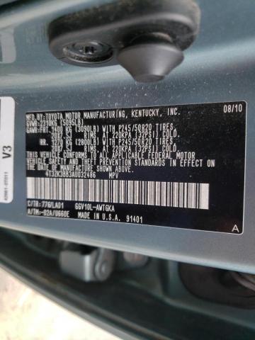 Photo 10 from auction – 2010 TOYOTA VENZA with VIN 4T3ZK3BB3AU032486