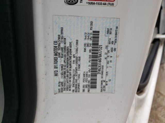 Photo 10 from auction – 2007 FORD FREESTAR S with VIN 2FMZA51607BA17521