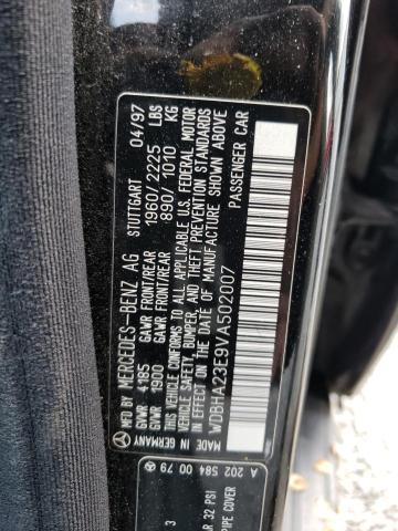 Photo 10 from auction – 1997 MERCEDES-BENZ C 230 with VIN WDBHA23E9VA502007