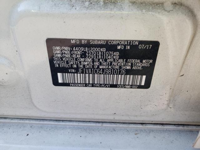 Photo 10 from auction – 2018 SUBARU WRX PREMIU with VIN JF1VA1C64J9810176