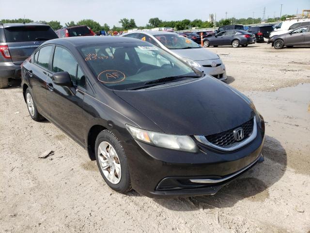 HONDA CIVIC LX 2013 with VIN 19XFB2F53DE015477 - Photo from auction