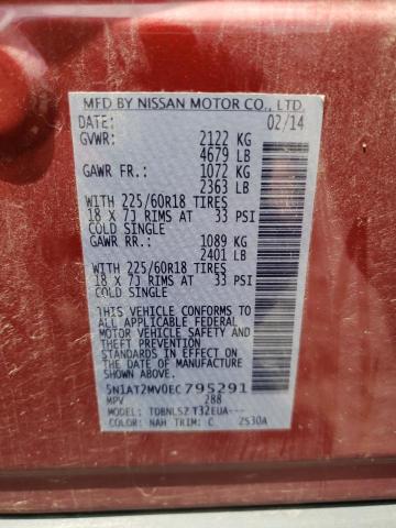 Photo 10 from auction – 2014 NISSAN ROGUE S with VIN 5N1AT2MV0EC795291