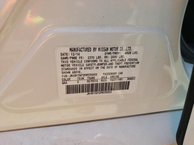 Photo 10 from auction – 2015 INFINITI Q50 BASE with VIN JN1BV7AP2FM335652
