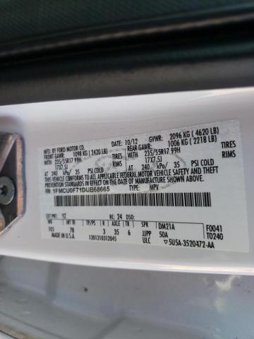 Photo 10 from auction – 2013 FORD ESCAPE S with VIN 1FMCU0F71DUB68665