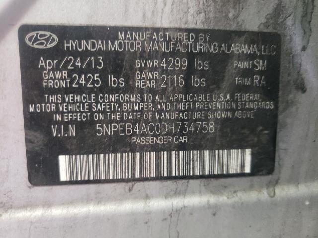 Photo 10 from auction – 2013 HYUNDAI SONATA GLS with VIN 5NPEB4AC0DH734758