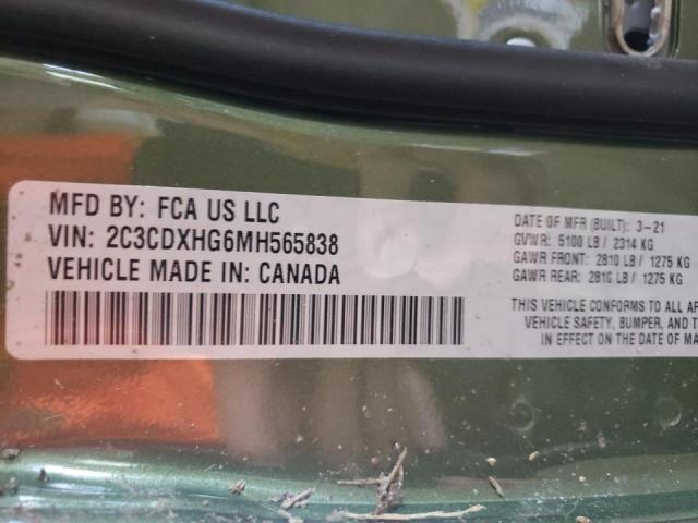 Photo 10 from auction – 2021 DODGE CHARGER GT with VIN 2C3CDXHG6MH565838