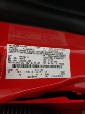 Photo 10 from auction – 2015 FORD FOCUS SE with VIN 1FADP3K28FL233215