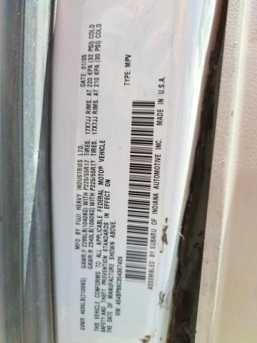 Photo 10 from auction – 2005 SUBARU LEGACY OUT with VIN 4S4BP86C354367409