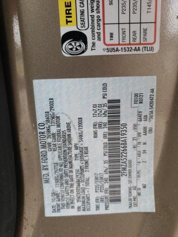 Photo 10 from auction – 2006 FORD FREESTAR S with VIN 2FMZA52266BA19350