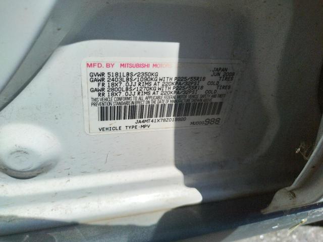 Photo 10 from auction – 2008 MITSUBISHI OUTLANDER with VIN JA4MT41X78Z019920
