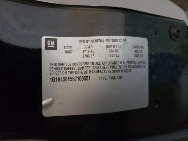 Photo 10 from auction – 2008 CHEVROLET COBALT LT with VIN 1G1AL58F587168651