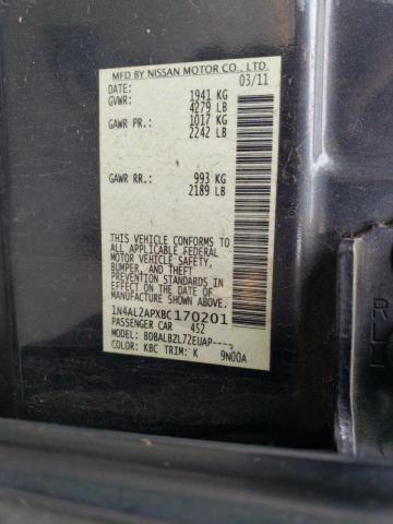 Photo 10 from auction – 2011 NISSAN ALTIMA BAS with VIN 1N4AL2APXBC170201