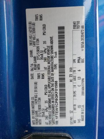 Photo 10 from auction – 2016 FORD F150 SUPER with VIN 1FTEW1CP8GKF01588