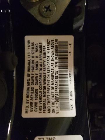 Photo 10 from auction – 2010 HONDA CIVIC LX-S with VIN 19XFA1F65AE018737