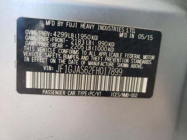 Photo 10 from auction – 2015 SUBARU IMPREZA SP with VIN JF1GJAS62FH017899