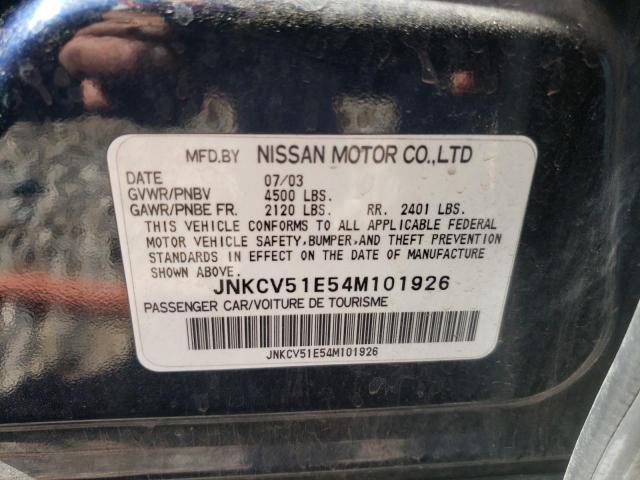 Photo 10 from auction – 2004 INFINITI G35 with VIN JNKCV51E54M101926
