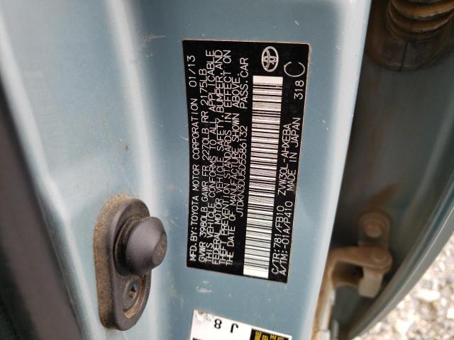 Photo 10 from auction – 2013 TOYOTA PRIUS with VIN JTDKN3DU5D5586132