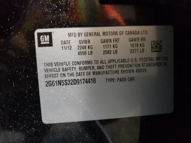 Photo 10 from auction – 2013 CADILLAC XTS with VIN 2G61N5S32D9174418