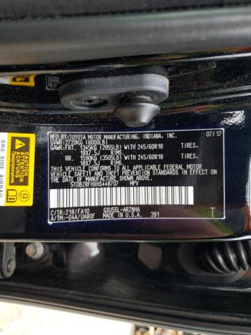 Photo 10 from auction – 2017 TOYOTA HIGHLANDER with VIN 5TDBZRFHXHS448707